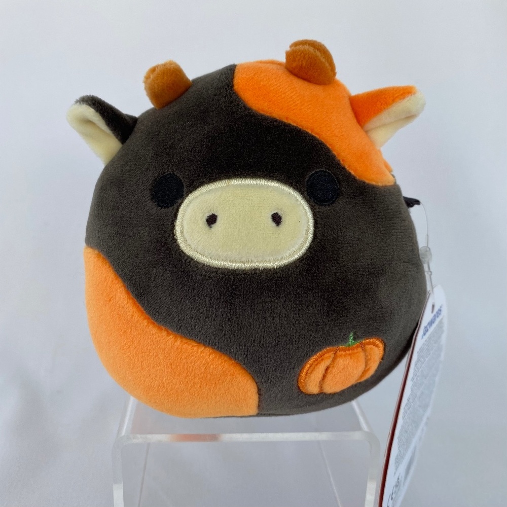 Jefferson the Pumpkin Cow 4” Halloween Fall Squishmallow NWT